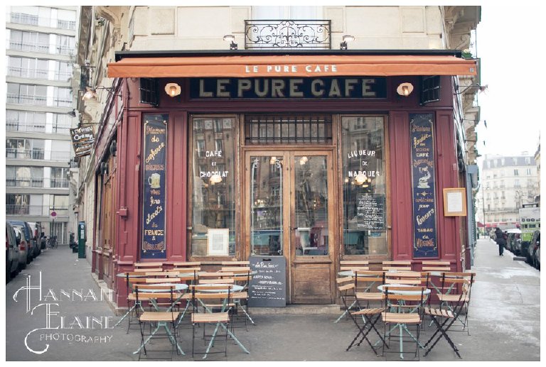 the front of le pure cafe in paris france