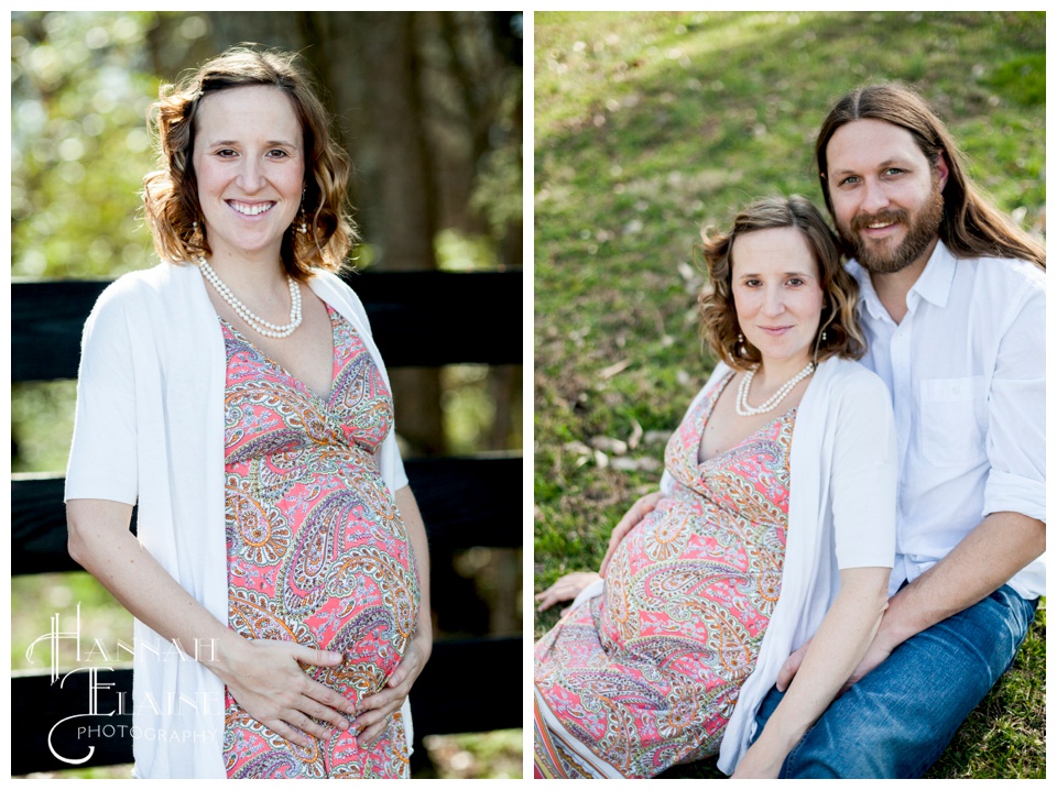 spring maternity photos at arrington