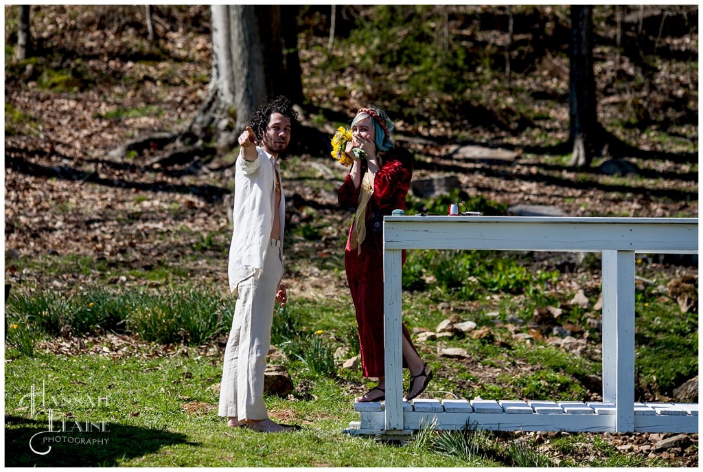 she said yes and he points out the observers hiding in the barn