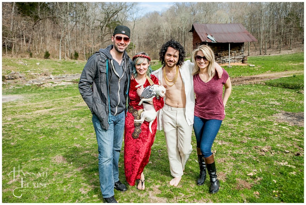 the crew who planned the surprise proposal on the farm