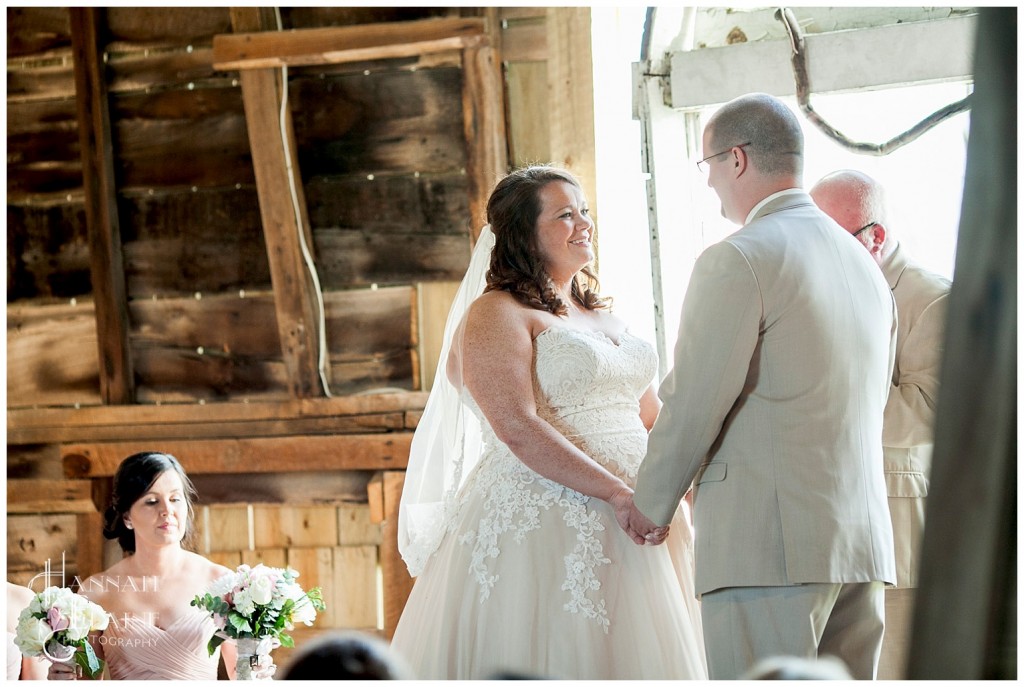 saying i do on the stage in the loft