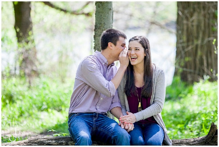 whisper secrets at shelby park greenway engagement photos