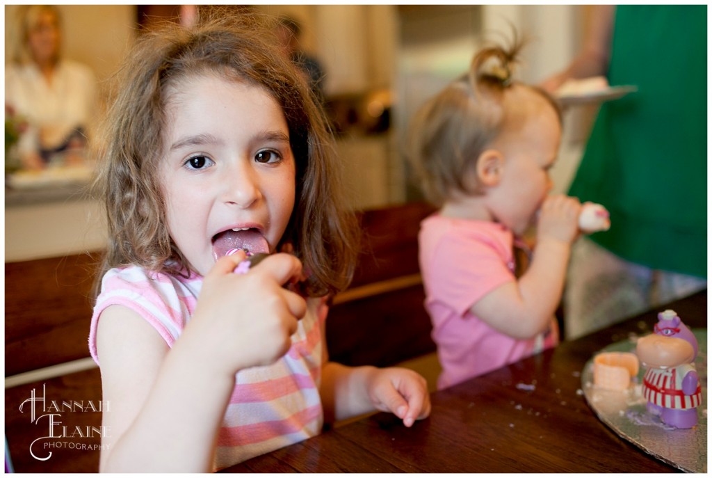 big bite of birthday cake