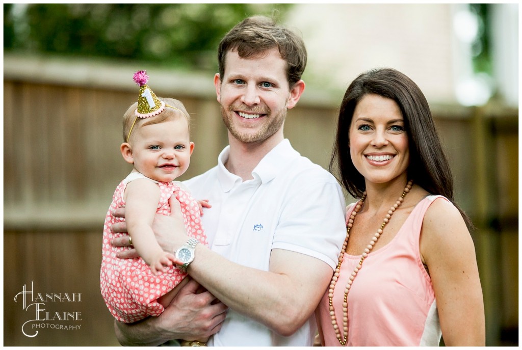 backyard family photos for one year birthday