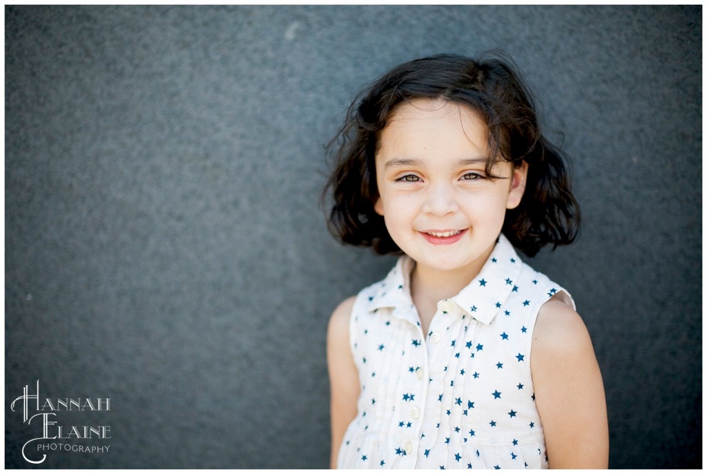 beautiful little brown haired girl