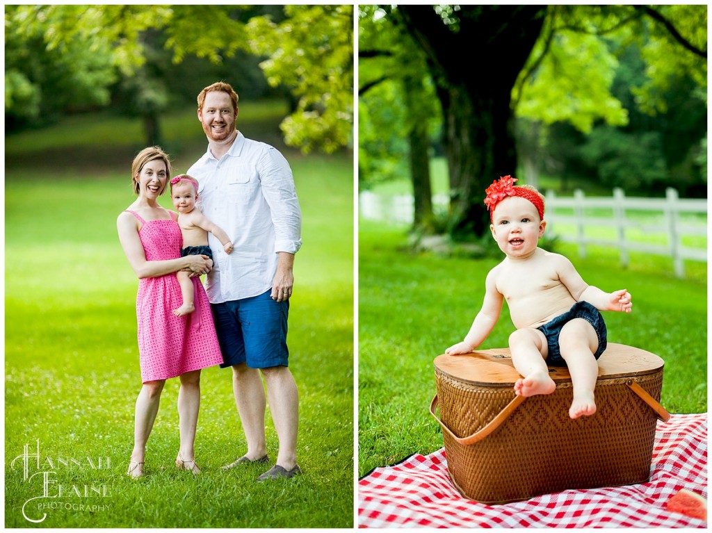 time for a picnic during the photo shoot