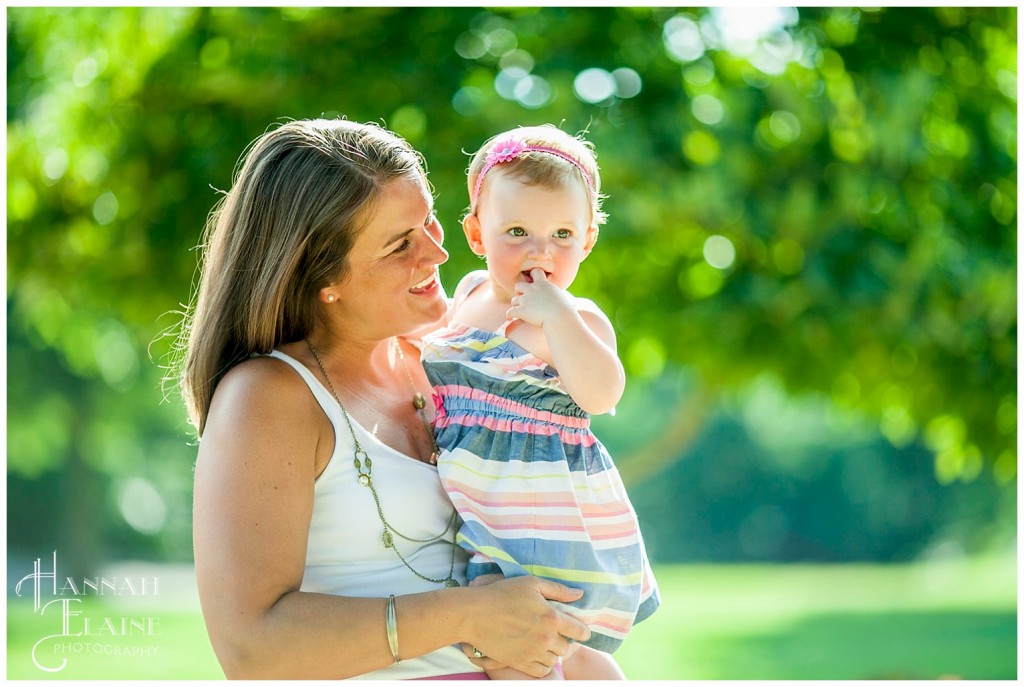 mommy tries to make emma laugh