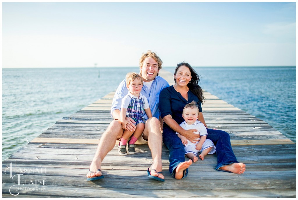 dock photos for family pictures overlooking mobile bay