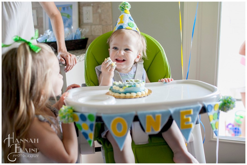 charley tastes cake for the first time -- and loves it!