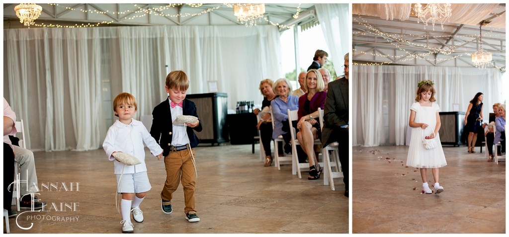 ring bearers and flower girl