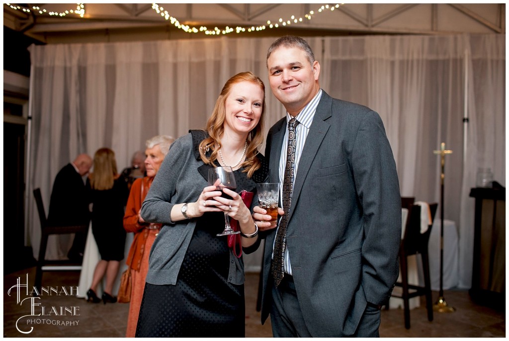 couple attends a wedding