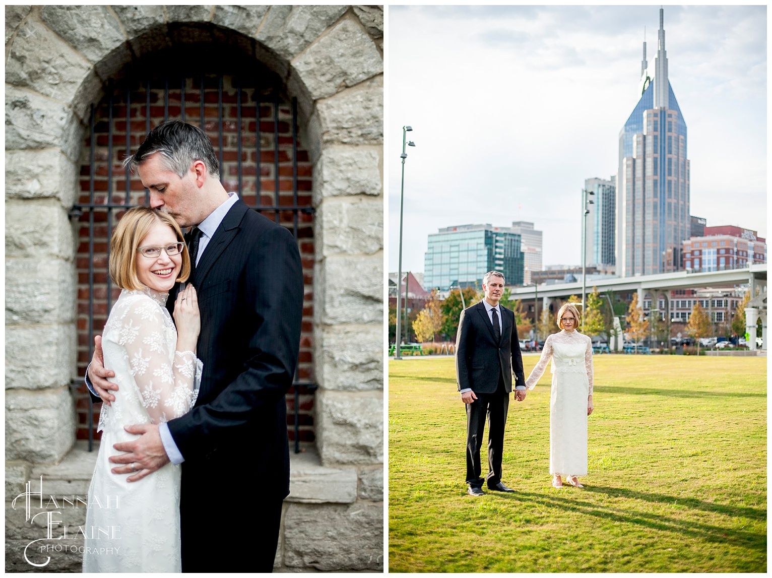 batman building elopement photos