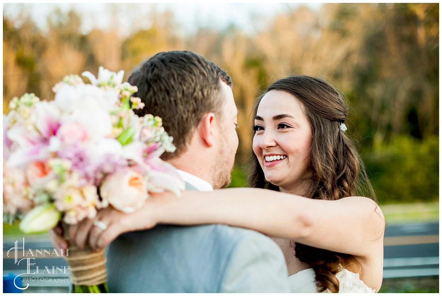 stephanie hugs ryan after the ceremony