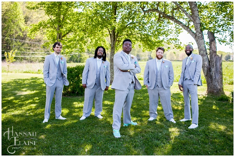 groomsmen photos with the groom, gq style