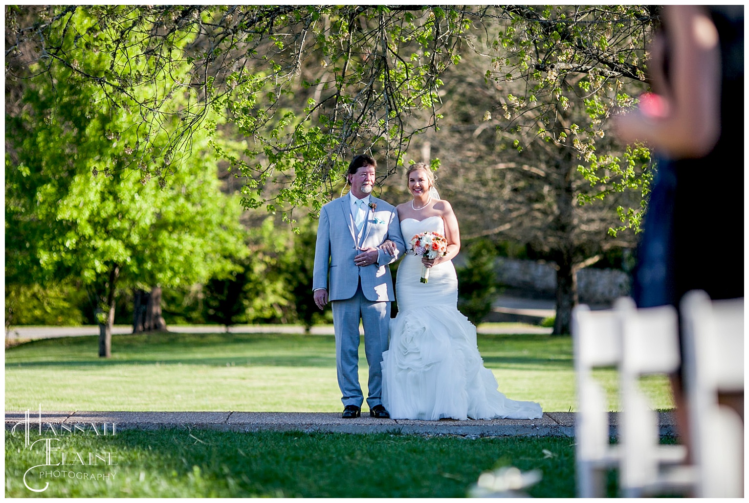 dad walks his girl down the aisle