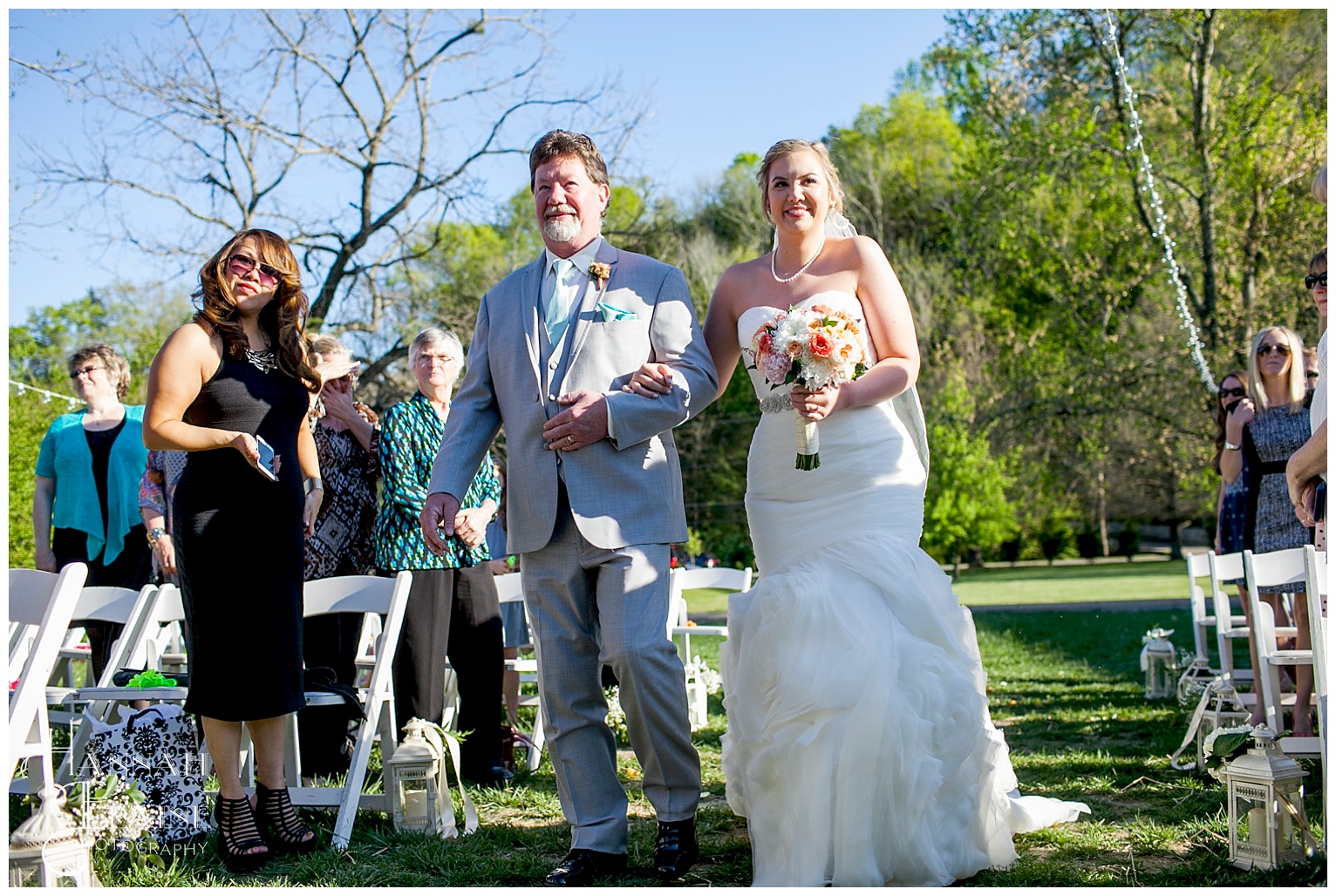 walking down the aisle