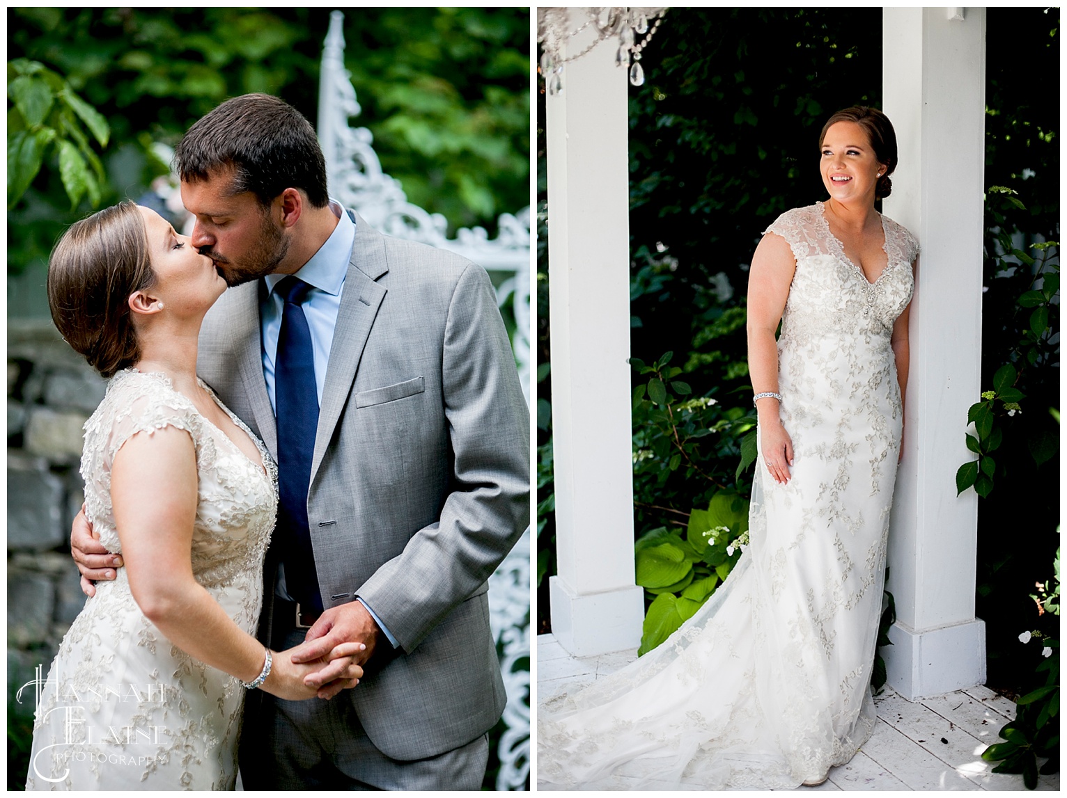 bride and groom formals in the garden