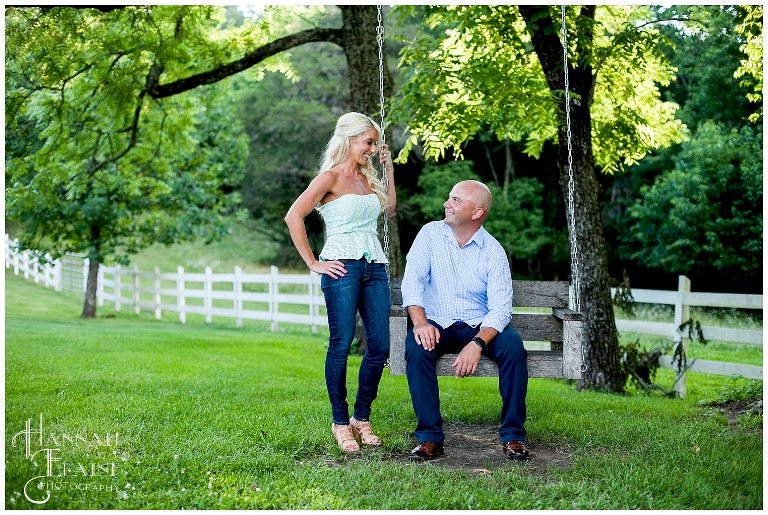 country swing engagement session