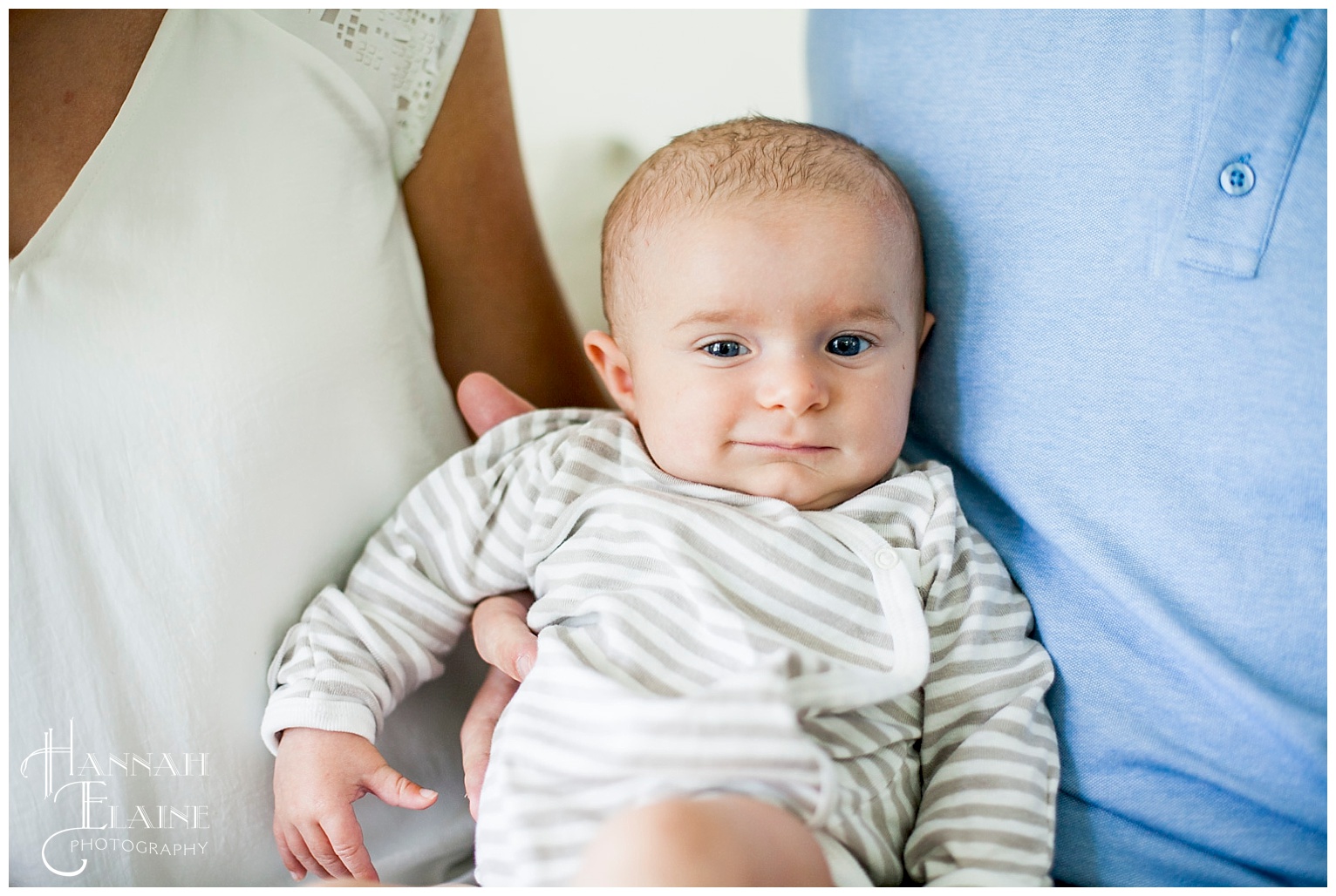 baby smiles in photo shoot in east nashville