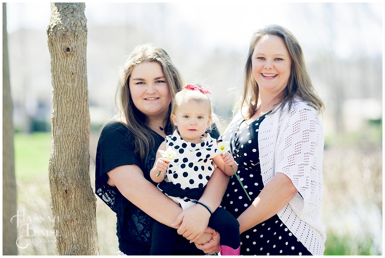 a mom and her teenage and toddler daughters