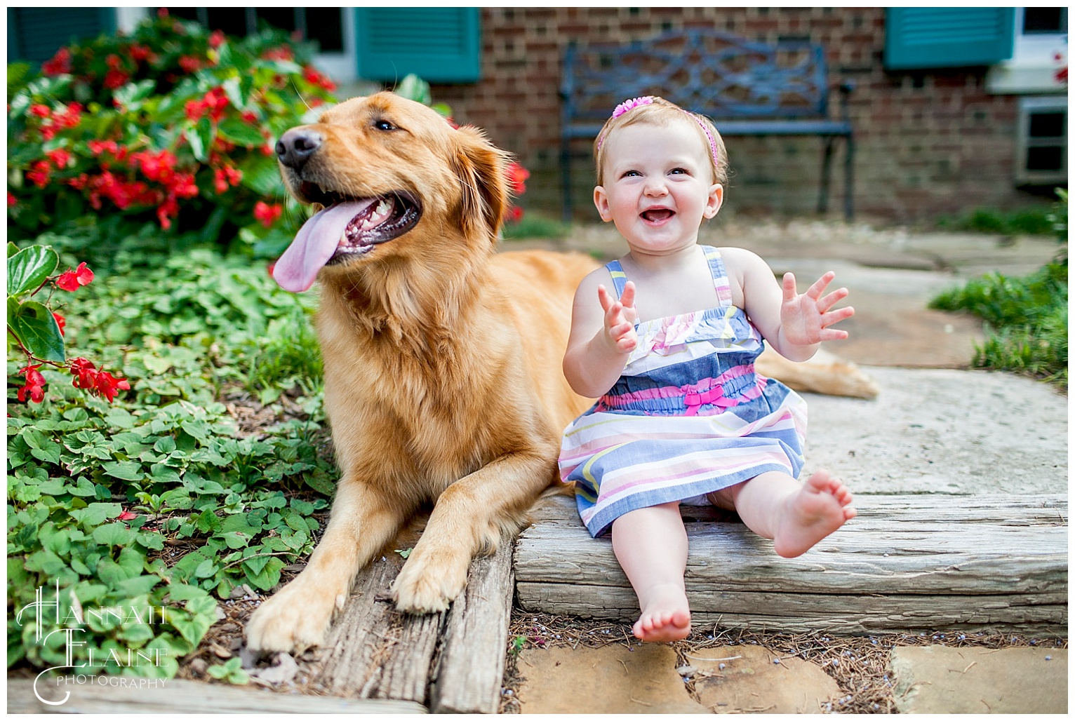 emma and her puppy are best friends for life